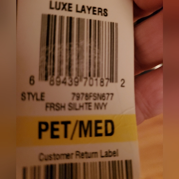 Alfani Navy Blue & White Floral Blouse - Picture 8 of 9